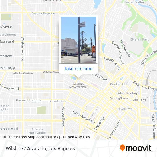 Wilshire / Alvarado map