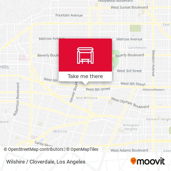 Wilshire / Cloverdale map