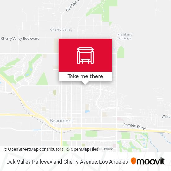 Mapa de Oak Valley Parkway and Cherry Avenue