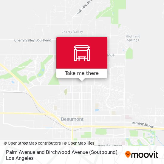 Mapa de Palm Avenue and Birchwood Avenue (Soutbound)