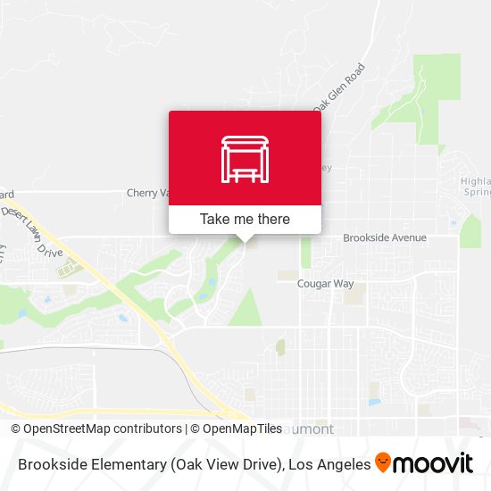 Mapa de Brookside Elementary (Oak View Drive)