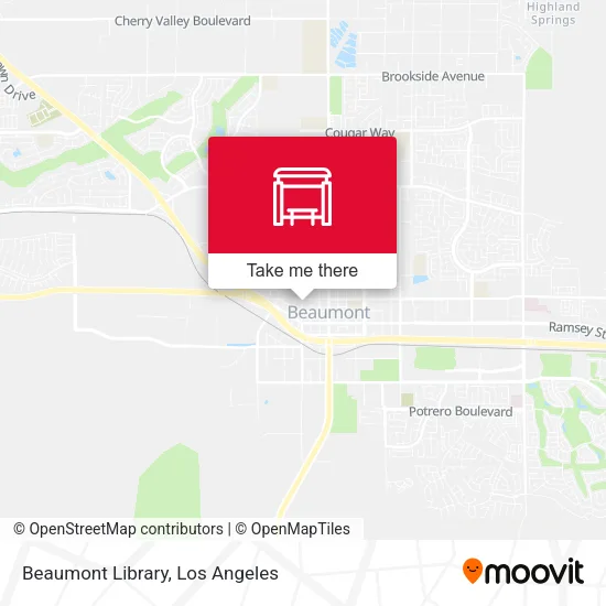 Beaumont Library map