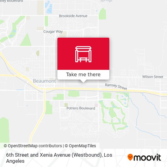 Mapa de 6th Street and Xenia Avenue (Westbound)