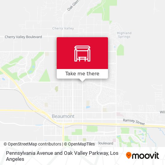 Mapa de Pennsylvania Avenue and Oak Valley Parkway