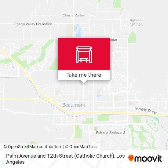 Mapa de Palm Avenue and 12th Street (Catholic Church)