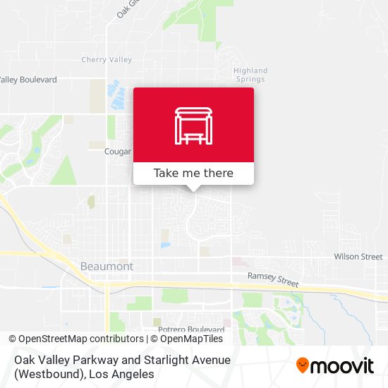 Mapa de Oak Valley Parkway and Starlight Avenue (Westbound)