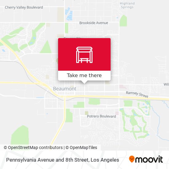 Pennsylvania Avenue and 8th Street map