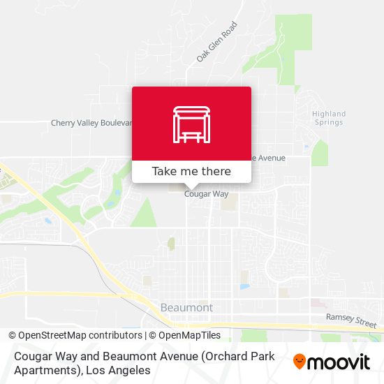 Cougar Way and Beaumont Avenue Orchard Park Apartments stop