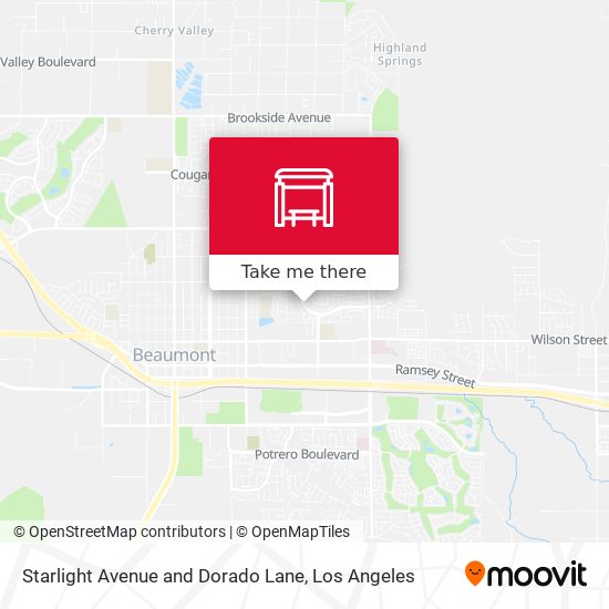 Mapa de Starlight Avenue and Dorado Lane