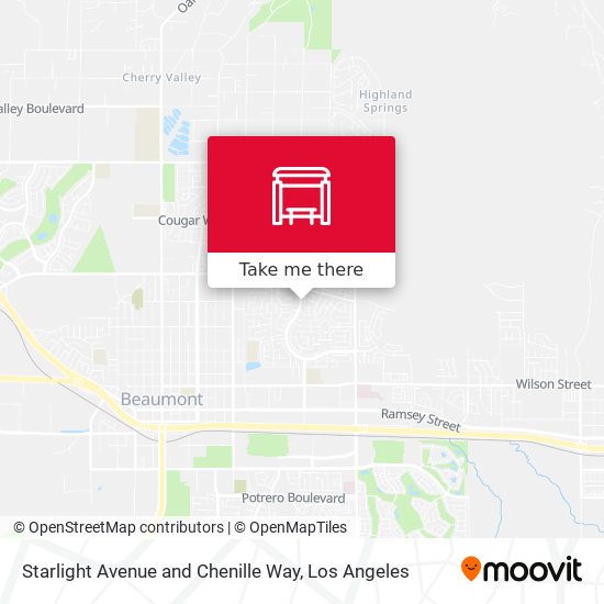 Mapa de Starlight Avenue and Chenille Way