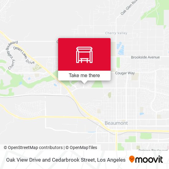 Oak View Drive and Cedarbrook Street map