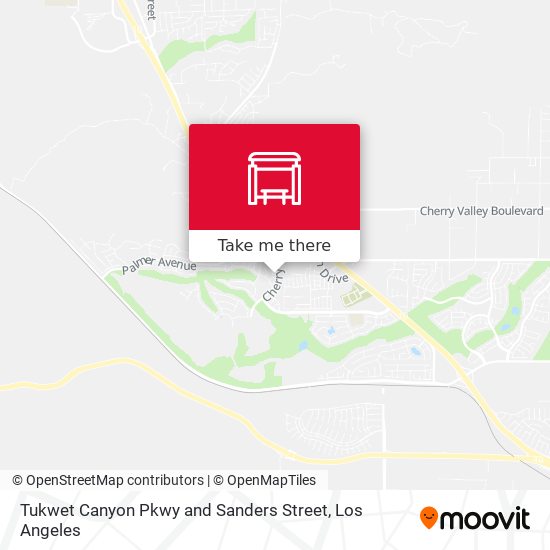 Tukwet Canyon Pkwy and Sanders Street map