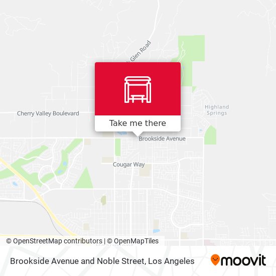 Brookside Avenue and Noble Street map