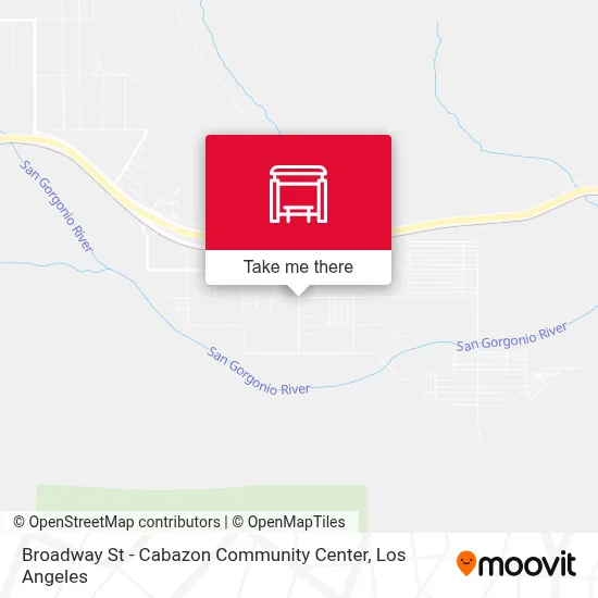 Broadway St - Cabazon Community Center map