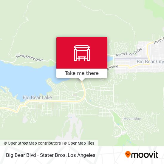 Big Bear Blvd - Stater Bros map