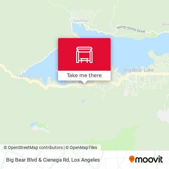 Big Bear Blvd & Cienega Rd map
