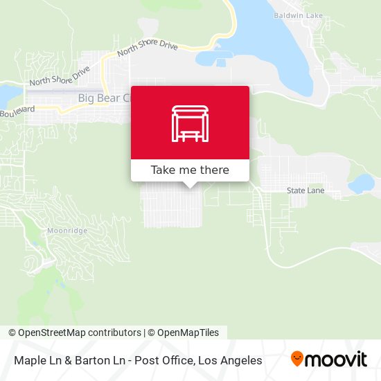 How to get to Maple Ln & Barton Ln - Post Office in Big Bear City Cdp by  Bus or Train?