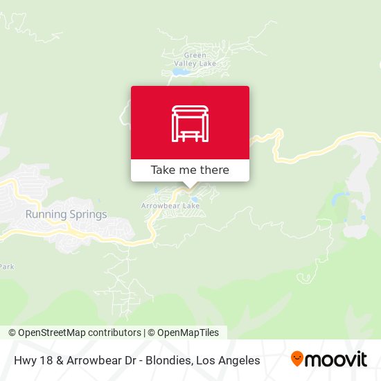 Hwy 18 & Arrowbear Dr - Blondies map