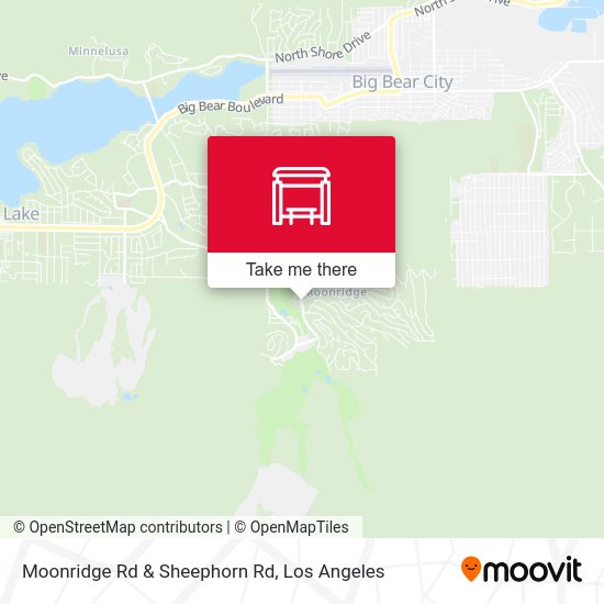 Moonridge Rd & Sheephorn Rd map