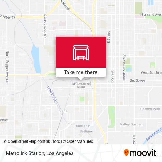 Metrolink Station map