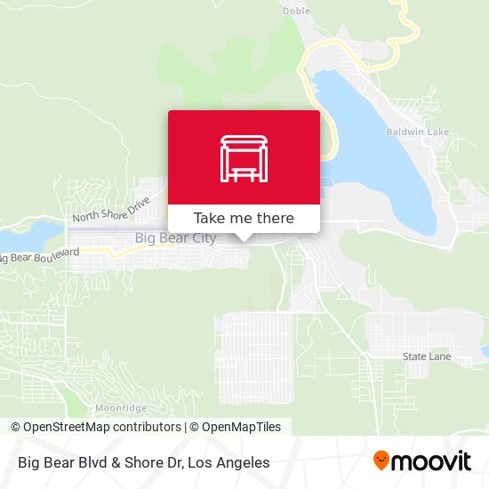 Big Bear Blvd & Shore Dr map