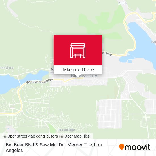 Big Bear Blvd & Saw Mill Dr - Mercer Tire map