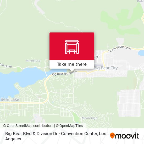 Mapa de Big Bear Blvd & Division Dr - Convention Center
