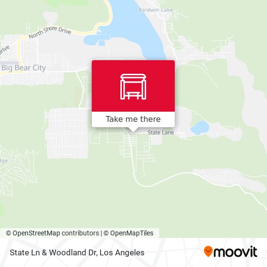 State Ln & Woodland Dr map