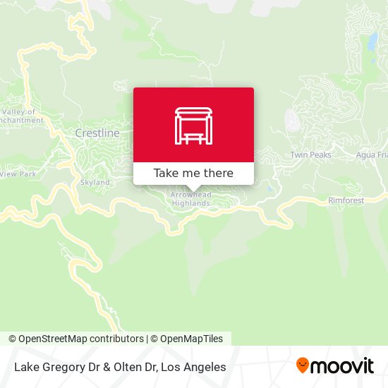 Lake Gregory Dr & Olten Dr map