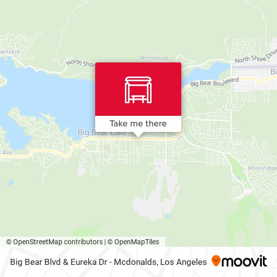 Big Bear Blvd & Eureka Dr - Mcdonalds map