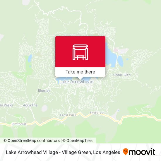 Mapa de Lake Arrowhead Village - Village Green