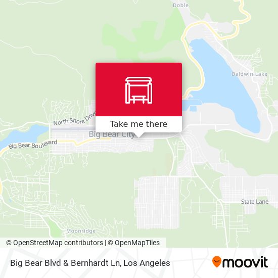 Big Bear Blvd & Bernhardt Ln map