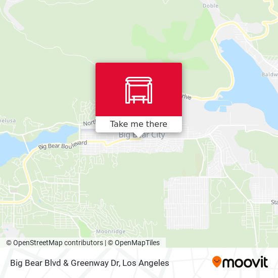 Mapa de Big Bear Blvd & Greenway Dr