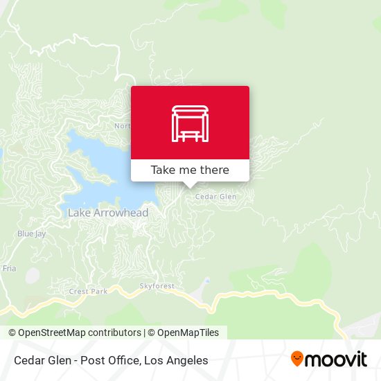 Cedar Glen - Post Office map