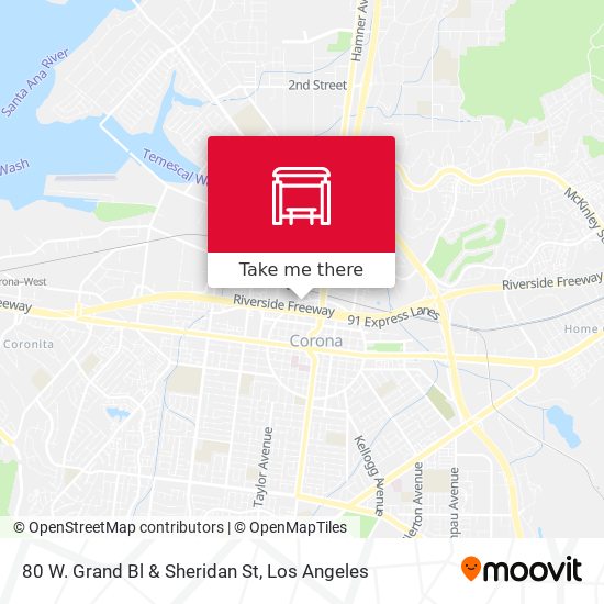 Mapa de 80 W. Grand Bl & Sheridan St