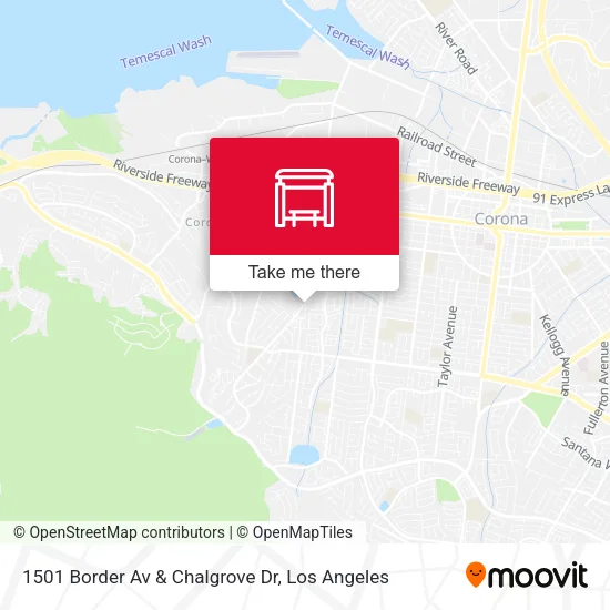 1501 Border Av & Chalgrove Dr map