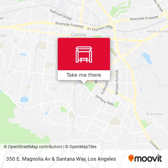 Mapa de 350 E. Magnolia Av & Santana Way