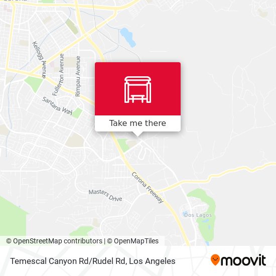 Mapa de Temescal Canyon Rd/Rudel Rd