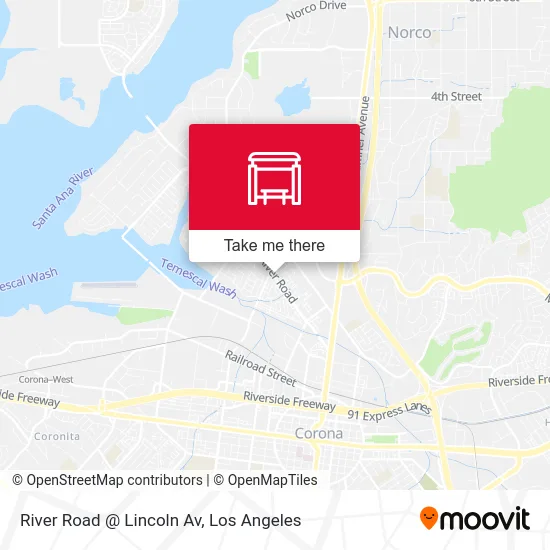 River Road @ Lincoln Av map