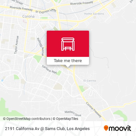 2191 California Av @ Sams Club map