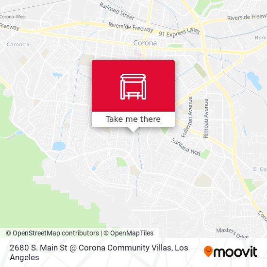 2680 S. Main St @ Corona Community Villas map