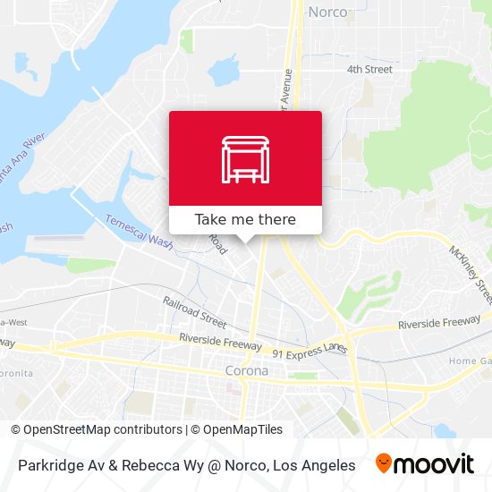 Parkridge Av & Rebecca Wy @ Norco map