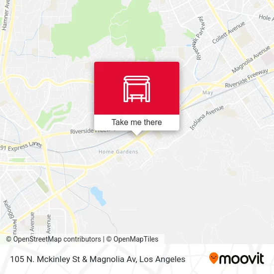 105 N. Mckinley St & Magnolia Av map