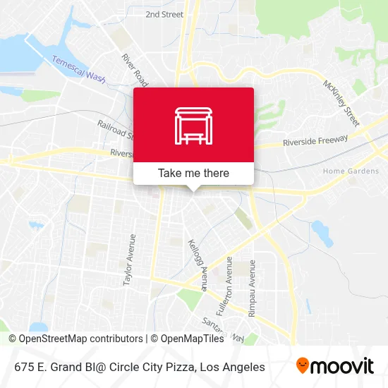 675 E. Grand  Bl@ Circle City Pizza map