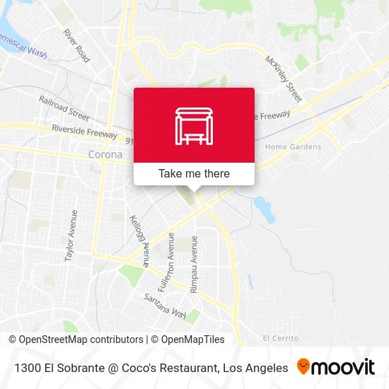 1300 El Sobrante @ Coco's Restaurant map