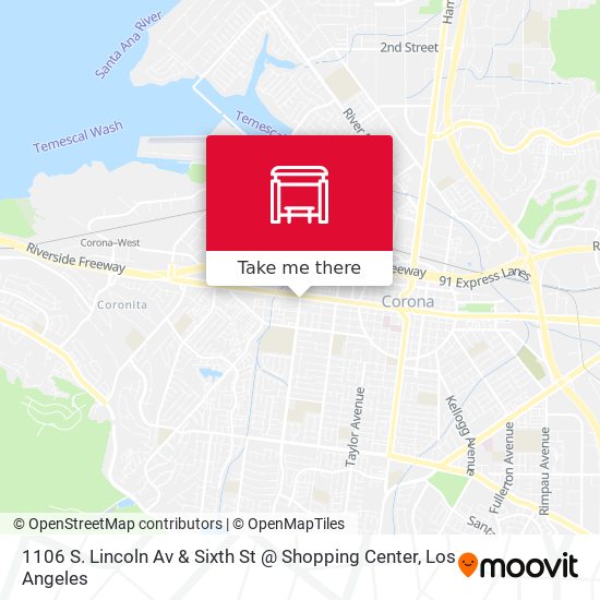 1106 S. Lincoln Av & Sixth St @ Shopping Center map