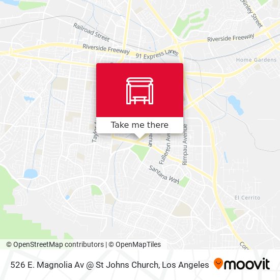 526 E. Magnolia Av @ St Johns Church map