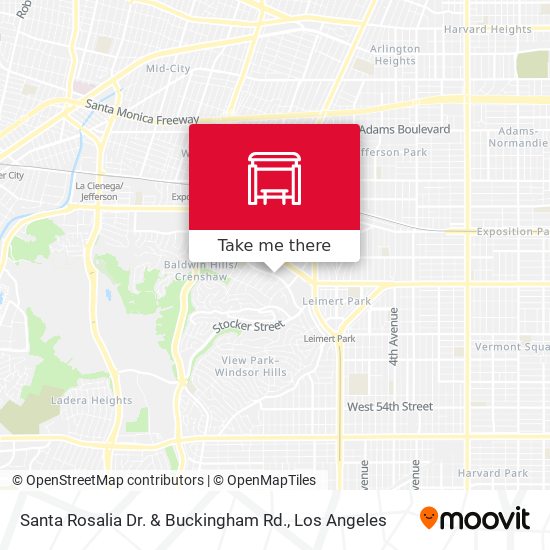 Santa Rosalia Dr. & Buckingham Rd. map