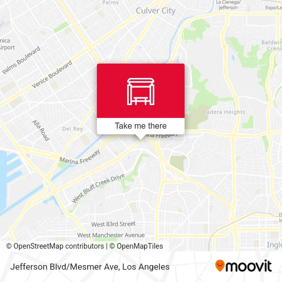 Jefferson Blvd/Mesmer Ave map