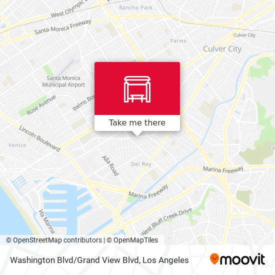 Mapa de Washington Blvd / Grand View Blvd